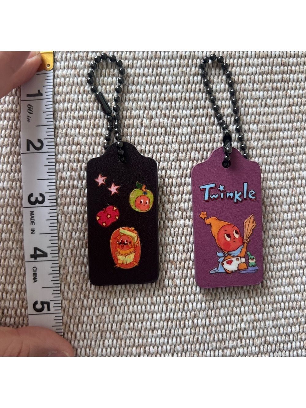 Pop Mart Twinkle Twinkle Leather Bag Tag Keychain ONLY BURGUNDY AVAILABLE